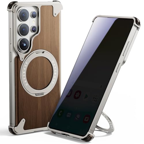 Amazon.co.jp: OATSBASF 磁気ウッドケース Samsung Galaxy S26 Ultra